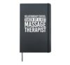 Massage Therapist Apparel | Funny Therapists Design Hardcover Journal, Black
