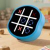 MASSRT 4 in 1 Electronic Tic Tac Toe Game, Handheld Digital Tic Tac Toe Bolt Game with Silent Mode, Portable Learning Toy Gift for Kids & Adults, Blue