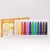 MASSRT Triangle Jumbo Toddler Crayons 12 Count, Non Toxic Unbreakable Crayons, Easy-Grip Washable, Safe Coloring Gifts for Babies and Children