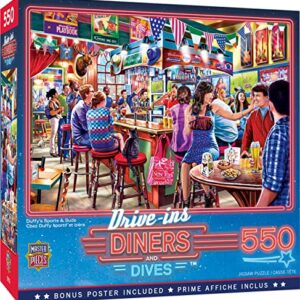 Masterpieces 550 Piece Jigsaw Puzzle for Adults and Family - Duffy's Sports & Suds - 18"x24"