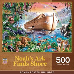 MasterPieces Noah's Ark Puzzle 500 Pieces - Jigsaw for Adults, Family, or Kids - Eco-Friendly, Matte Finish, 15"x21"