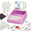 Matching Letter Games,2 in 1 Educational Toy for Kids Ages 3-8,Alphabet Spelling & Math Learning Game with Storage Box,Preschool Early Learning Toy,Birthday Gifts for Boys Girls,(50% Bigger) (Purple)