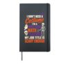 Math Teacher Halloween Middle School No Costume Needed Hardcover Journal, Black