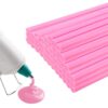 MATUFF Pink hot Glue Sticks Full Size 0.43” Dia x 8” Long, 52 pcs Hot melt Adhesive Glue Sticks, All-Purpose Colored Glue Gun Sticks for Christmas Decoration Crafts Arts School Home Repair Bonding