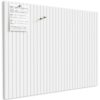 MaxGear Bulletin Board 48" x 36", White Felt Wall Tiles Home Decor