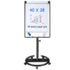 Maxtek Mobile Whiteboard 40 x 28 in, Magnetic Dry Erase Easel
