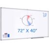 Maxtek White Board Dry Erase 72x40, Large Magnetic Whiteboard Wall Mounted