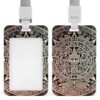Mayan Calendar Plastic Id Badge Holder for Women Men