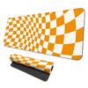 MAY FLOWER Gaming Mouse pad, Large Laptop Mousepad, Full Keyboard Mat, Long Computer Mouse Mat for Home and Office, Anti-Slip Rubber Base, 31.5 x 11.8 Inches (Checkered)