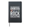 May Spontaneously Talk About Rock Collecting Geology Hardcover Journal, Black