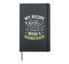 Meal Prep Vibes Kitchen Soundtrack Food Lover Cooking Beats Hardcover Journal, Black