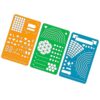 Measurement Tools 3 Pack with Geometric Design Guides for Field Note Journal Template Architect Sketching Aid