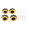 Mecanum Wheel Omni Directional Smart Robot Car Parts Durable ABS Rubber 80mm DIY Toy Components for Robotics Enthusiasts and STEM Education Projects