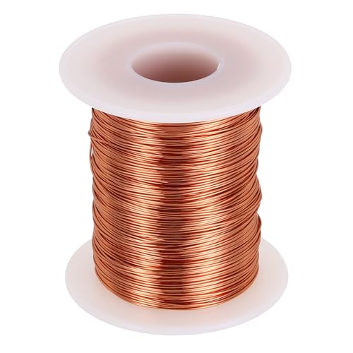 MECCANIXITY 24 AWG Magnet Wire, 24 Gauge Enameled Copper Wire, 8 oz Magnetic Coil Wire for Transformer, Motor, Electric, 155C(311F)