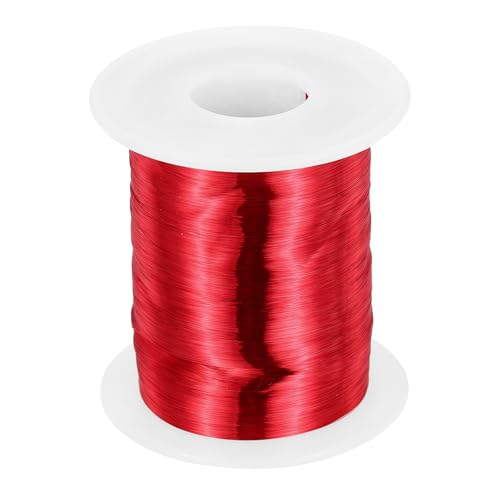 MECCANIXITY 40 AWG Magnet Wire, 40 Gauge Enameled Copper Wire, 8 oz Magnetic Coil Wire for Transformer, Motor, Electric, 155C(311F)