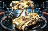 Mechanical Dog Fidget Spinner Wind-Up Transform Stress Relief Toy