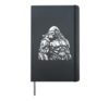Mechanical Gorilla Monkey Sci-Fi Robot Cyberpunk Cyborg Hardcover Journal, Black