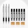 Mechanical Pencil Set, 3 Pcs Full Metal Mechanical Pencil with 72 HB Lead Refills and 3 Erasers, Anti-Slip Ergonomic Grip Drafting Pencil Kit for Students Artists Engineers Architects and Designers