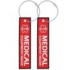 Medical BagTags, 2Pack CPAP & Medical Equipment Alert Tags, Durable PVC Medical Luggage Flight Tags for Travel, Mobility Device & Unique Identification(4.9inch*1.18inch)
