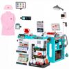 Medical Kit for Toddlers, Pretend Kids Doctor Playset with Cart, Pretend Play Medical Kit with Stethoscope & Costume for Birthday Gift