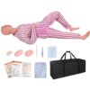Medical Manikin Life Size Patient Model, 5.24ft with Muscle Modules, Teaching Gown & Urinary Catheter for Healthcare Demonstrations