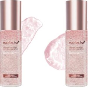 medicube Jelly Mist Serum with Pink PDRN Collagen, 2.02 fl.oz (Pack of 2)
