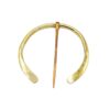 Medieval Brooch | Brass Ring | Red Copper Needle | Handmade Viking Fibel LARP | Clothes Pin Clasp | HFRCB01