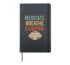Meditate Breathe Handpan Hardcover Journal, Black