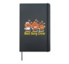 Med Surg Crew Pumpkin Pie Fall Leaf Thanksgiving Nurse Hardcover Journal, Black