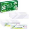 Meetory 40 PCS Upgraded Nameplate Pocket, 18.5" x 4.9" Self Adhesive Desk Nameplates Name Tag- Pocket, No Residue Clear Plastic View Name Tag- Sleeves for Classroom Desk, Office Supplies.