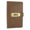 MEGAPENNA 100 Envelope Saving Challenge Book, PU Money Binder, Light Brown