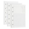MEGAPENNA 120Sheets A8 Planner Inserts Weekly Vertical Lined Binder Inserts