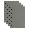 MEGAPENNA 200 Sheets A8 Punched Refill Paper Binder Paper [Dark Gray]