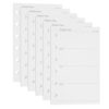 MEGAPENNA 270 Sheets A7 Planner Inserts Weekly Planner Binder Inserts