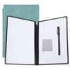 MEGAPENNA A5 Portable Dry Erase Board, Double-Sided Reusable, Cyan | Handheld Whiteboard Board Whiteboard Notebook with PU Cover, Pen & Wipe Cloth, Suited to Office Study Home
