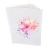 MEGAPENNA Deckled Edge Paper 5Pcs Watercolor Paper 8.5"x11" 160GSM White