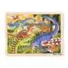 Melissa & Doug Dinosaurs Wooden Jigsaw Puzzle with Storage Tray (24 pcs)