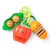 Melissa & Doug Farmers Market Veggie Rattles Sensory Toy Stroller Clip