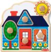 Melissa & Doug First Shapes Jumbo Knob Puzzle, Wooden Peg Puzzle for Toddlers, Educational Toy for Shape Recognition and Fine Motor Skills, Ages 1+