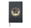 Melodic Piano Keys Passionate Romantic Design Hardcover Journal, Black