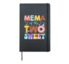 Mema Of The Two Sweet 2nd Birthday Donut Bday Party Hardcover Journal, Black