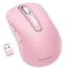 memzuoix 2.4G Portable Wireless Mouse, 1400 DPI Mobile Optical Cordless Mice with USB Receiver for Computer, Laptop, PC, Desktop, MacBook, 5 Buttons (Pink)