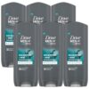 Men+Care Eucalyptus + Mint 3 In1 Hair Body and Face Wash 400 ml, 6 Pack