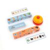 Menolana Children Matching Puzzle Wooden Animal Matching Game Sorting Game Picture Recognition Set with Bell Button for Matching Practice Suitable for
