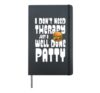 Mental Health Awareness Burger Men Women Kid Hardcover Journal, Black
