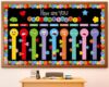 Mental Health Bulletin Board Set Feeling Cutouts with Wood Clips