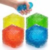 Meooeck 12 Pack Ice Cube Stress Balls Glitter Ice Cube Sugar Ball Adult Stress Relief Balls Cute Sensory Funny Soft Squeeze Ball for Anxiety Autism ADHD Birthday Party Favors Gifts