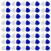 Meooeck 80 Pcs Cheerleading Pom Poms Sports Dance Spirit Cheer Pompoms with Handles Plastic Cheerleader Stuff for End of Year Grduation Party Sport Game Gymnastics Team Dance Club(Blue, White)