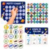 MERASET Potty Training Kit for Boys, 8 Charts, 200+ Stickers & 200 Targets