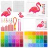 MERATIA 2.6mm Mini Fuse Beads Kit, 48 Colors, Complete DIY Charm Set